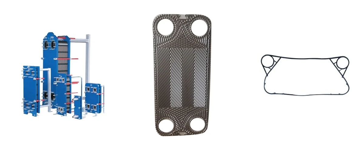 Complete plate heat exchangers heat exchanger plates and gaskets for refrigeration applications